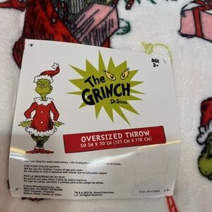 The Grinch Holiday Plush Blanket Christmas Oversized